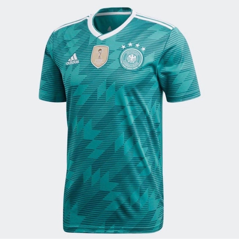 Adidas Teal Germany Football Jersey - Picture 6 of 6